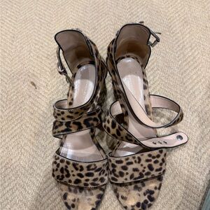 Gainvito Rosi Leopard Print Strappy Sandals